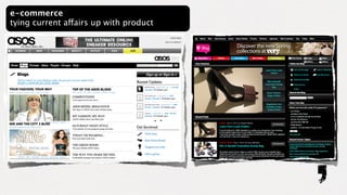 e-commerce
tying current affairs up with product
 