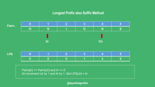 KMP Pattern Search Algorithm | PPTX