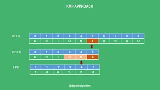 KMP Pattern Search Algorithm | PPTX