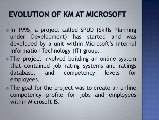 microsoft knowledge management