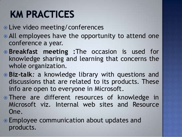 microsoft knowledge management