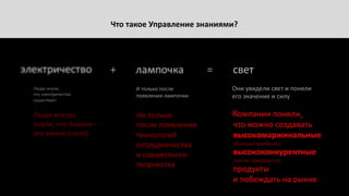 Что такое Управление знаниями?
 