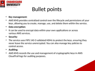 AWS KMS( Presentation about AWS key management system).ppt. | PPTX