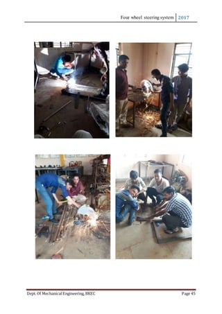 Four wheel steering system 2017
Dept. Of Mechanical Engineering, BKEC Page 45
 