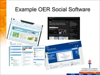 Example OER Social Software
 