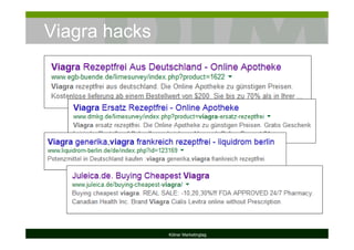 Viagra hacks
Kölner Marketingtag
 