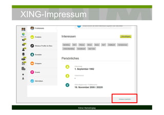 XING-Impressum
Kölner Marketingtag
 