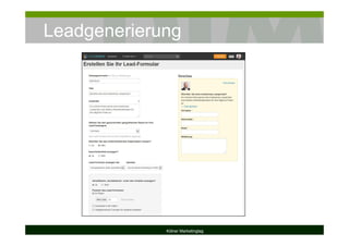 Leadgenerierung
Kölner Marketingtag
 