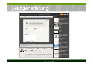 Leadgenerierung
Kölner Marketingtag
 