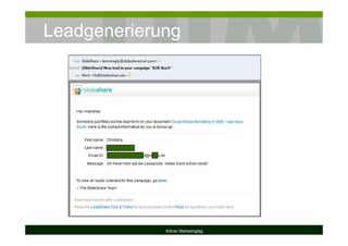 Leadgenerierung
Kölner Marketingtag
 