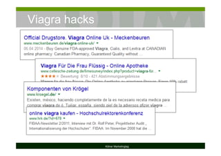 Viagra hacks
Kölner Marketingtag
 