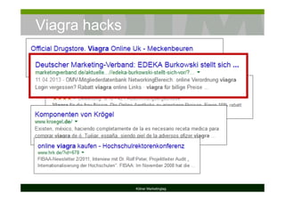 Viagra hacks
Kölner Marketingtag
 