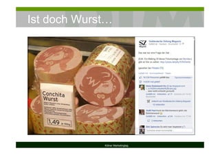 Ist doch Wurst…
Kölner Marketingtag
 