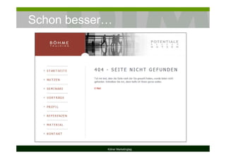 Schon besser…
Kölner Marketingtag
 