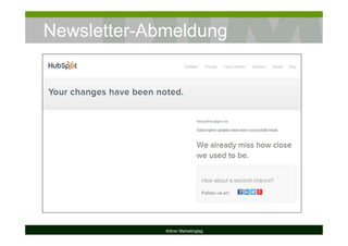 Newsletter-Abmeldung
Kölner Marketingtag
 
