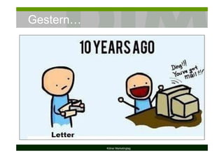 Gestern…
Kölner Marketingtag
 