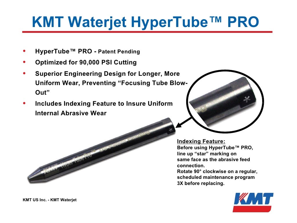 KMT Waterjet Streamline Pro 90kpsi Cutting