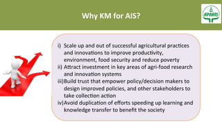 The Role of Knowledge Management in Agricultural Innovation Systems ...