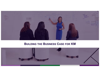 BUILDING THE BUSINESS CASE FOR KM
 