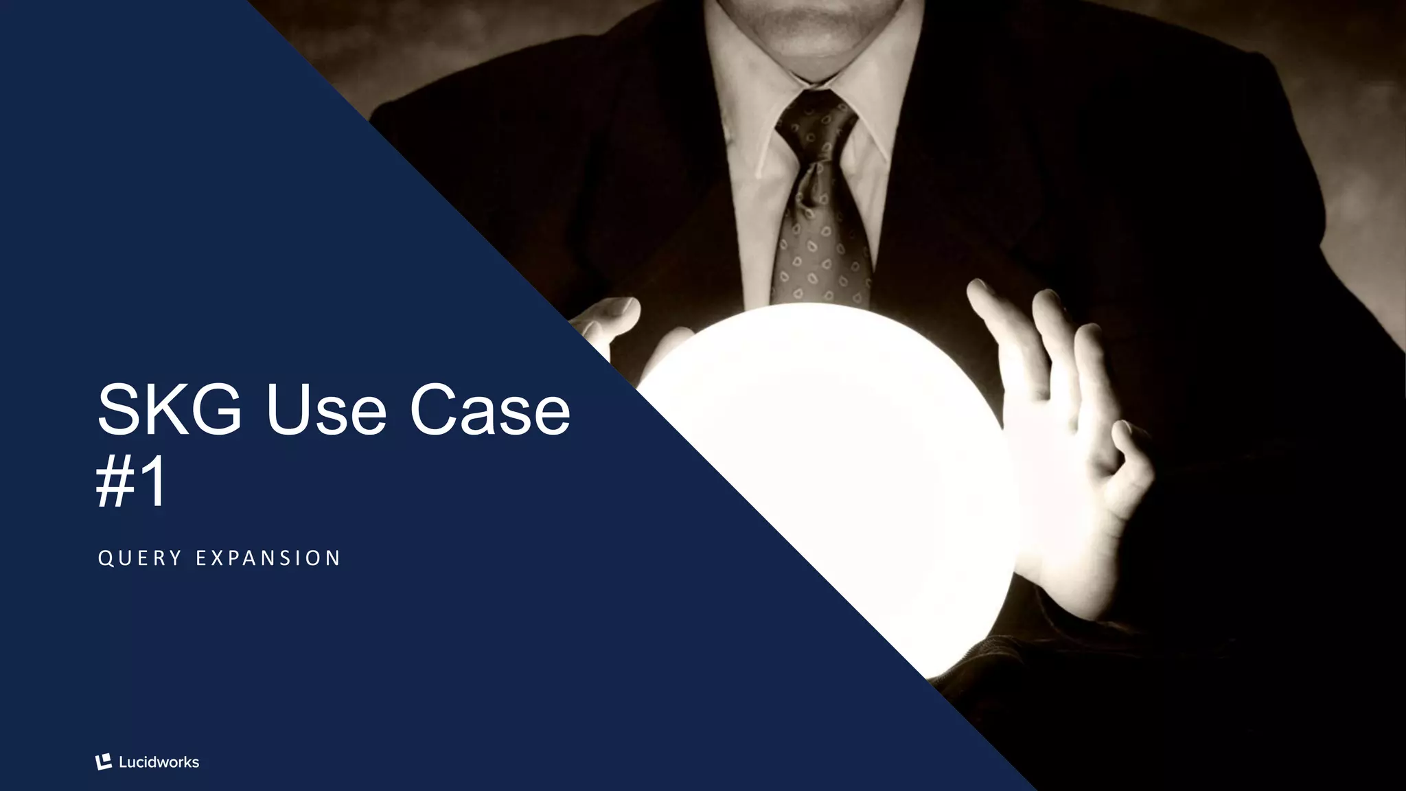 14
SKG Use Case
#1
Q U E R Y E X PA N S I O N
 