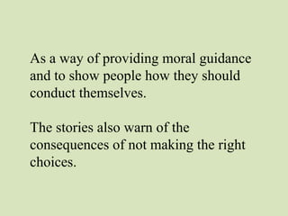 Myths & Legends - an introduction