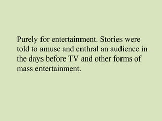 Myths & Legends - an introduction