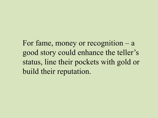 Myths & Legends - an introduction