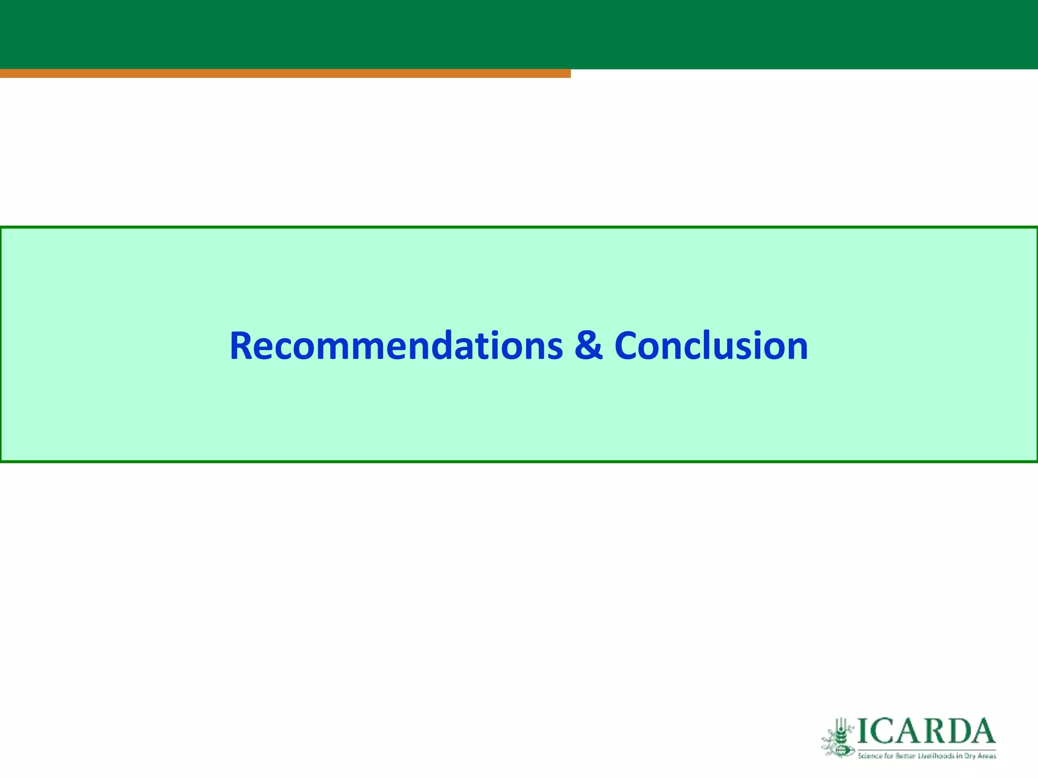 Recommendations & Conclusion
 