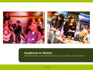 Jeugdzorg en Welzijn
Medewerkers betrekken bij social media activiteiten

KNALgroen

11

 