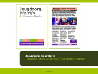 Jeugdzorg en Welzijn
Inzichten intern verspreiden via digitale content

KNALgroen

12

 