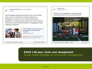 RVKO 140 jaar: Actie voor Bangladesh
Social media strategie en community management

KNALgroen

5

 