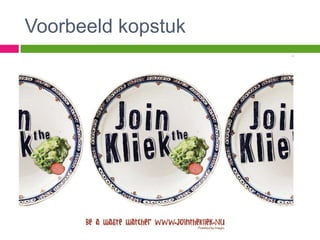 Voorbeeld kopstuk
 