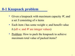 Knapsack problem | PPT