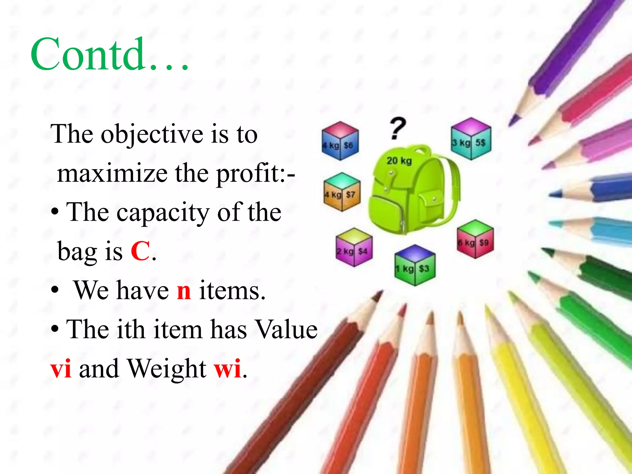 Knapsack problem | PPT