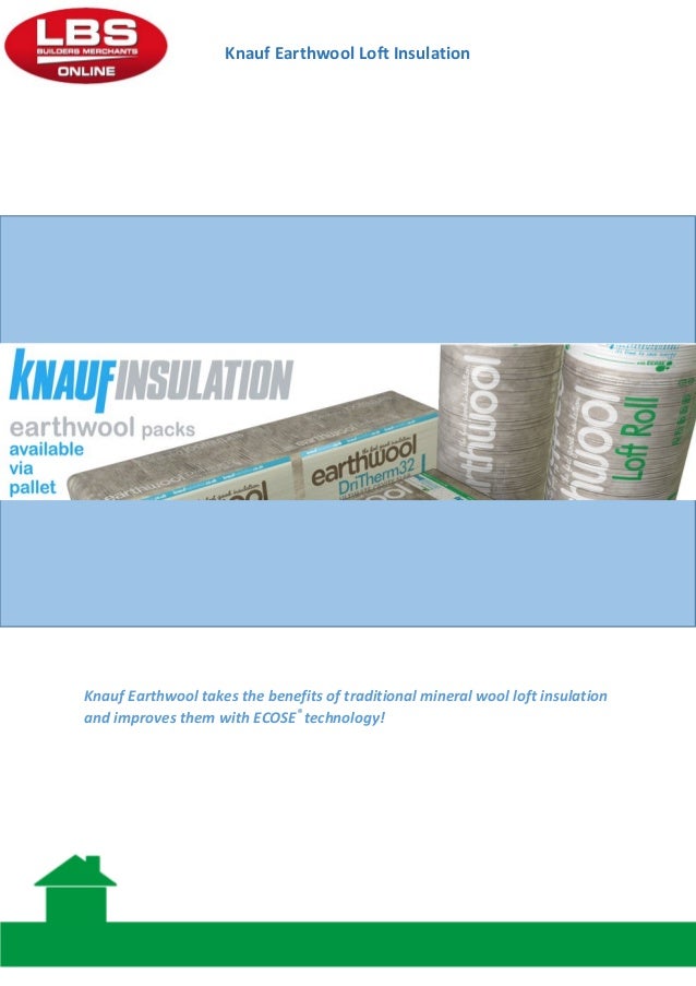 Knauf Earthwool Insulation Guide