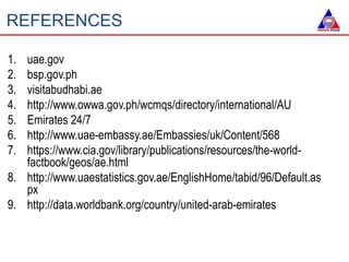1. uae.gov
2. bsp.gov.ph
3. visitabudhabi.ae
4. http://www.owwa.gov.ph/wcmqs/directory/international/AU
5. Emirates 24/7
6...