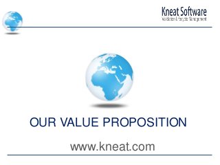 www.kneat.com
OUR VALUE PROPOSITION
 