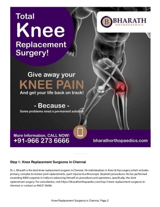 Knee Replacement Surgeons In Chennai