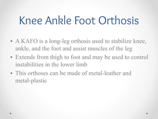 knee_ankle_foot_orthosis for dpt students | PDF