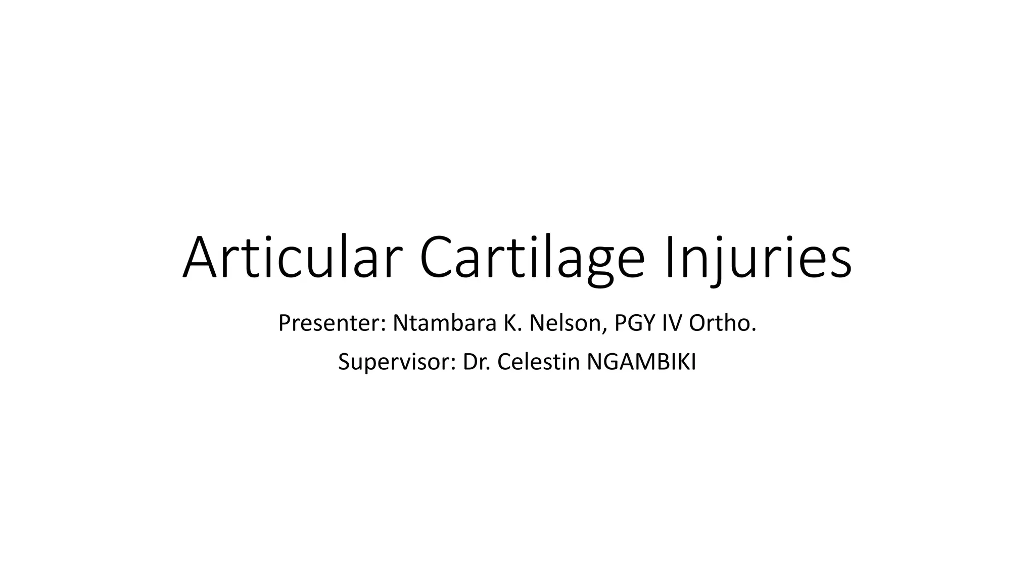 Articular Cartilage Injuries of the Knee.pptx
