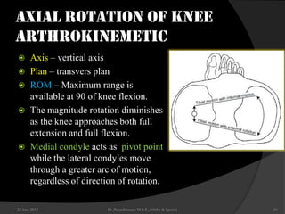Knee biomechanic | PPTX