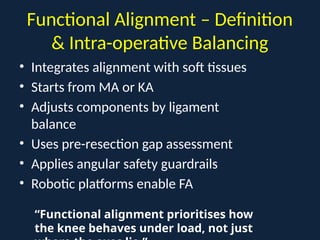 Comprehensive Biomechanics and Alignment in Total Knee Arthroplasty | PPTX