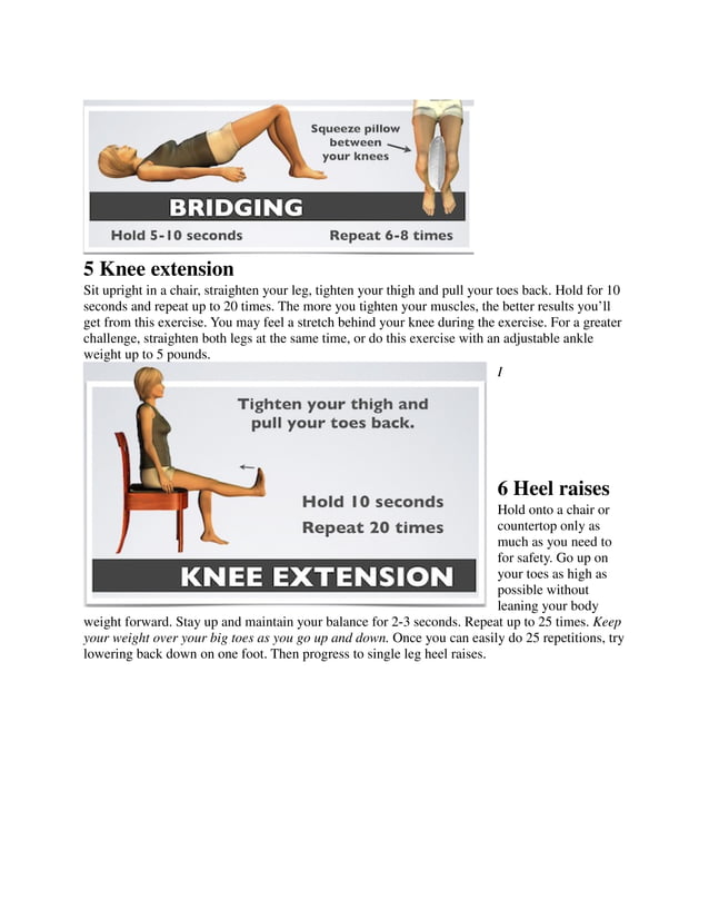 Knee exercises | PDF