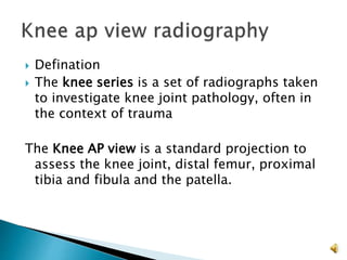 Knee joint ap view | PPTX