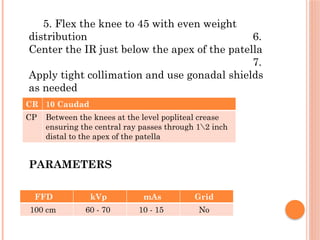 KNEE JOINT Clinical Radiography Positioning.pptx