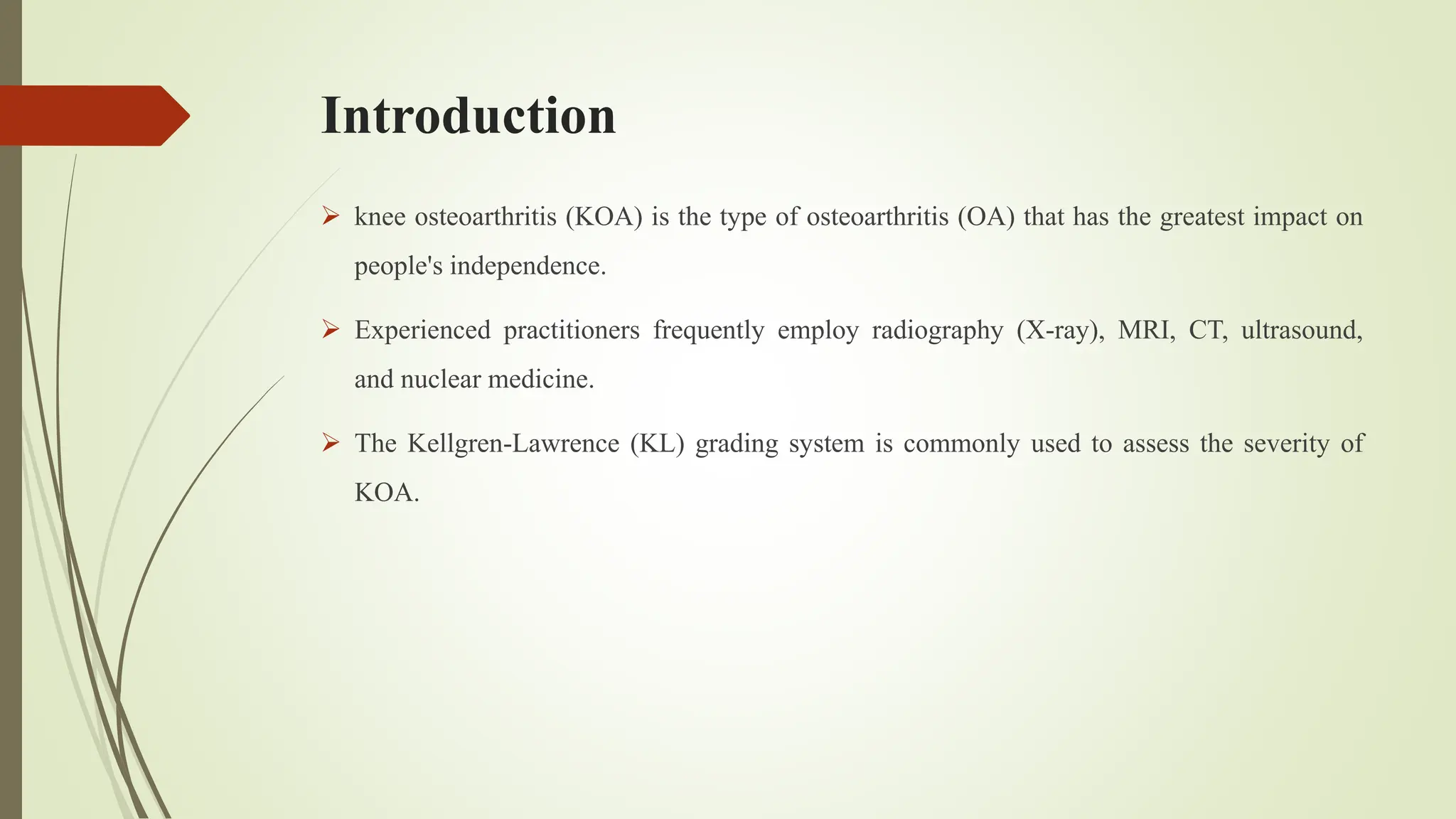 Kay Classification detection and classification of knee osteoarthritis.pptx