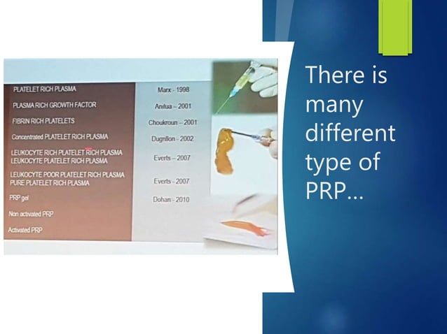 Knee osteochondritis and platelet rich plasma | PPTX | Bone and Joint ...