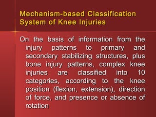 Knee trauma | PPT