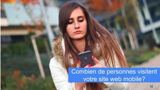 10
Combien de personnes visitent
votre site web mobile?
 