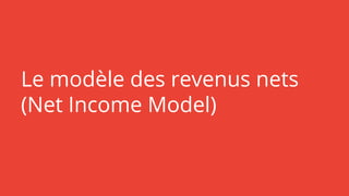 Le modèle des revenus nets
(Net Income Model)
 